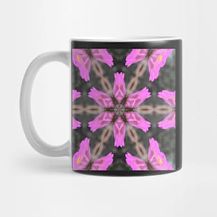 Zinnia Flower Butterfly Kaleidoscope Pattern (Seamless) 4 Mug